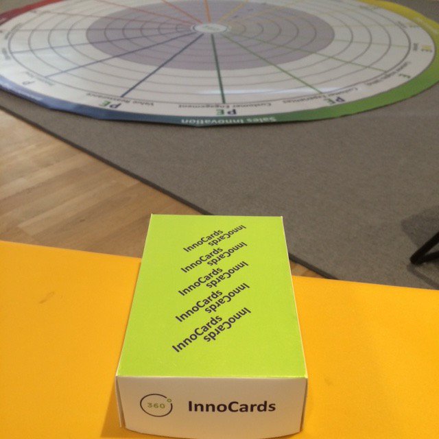 InnoSurvey's tweet photo. The mat with the "#WheelOfInnovation" and #InnoCards are ready for next week´s #Innovation360Group accreditation https://t.co/HWlXHGZavE https://t.co/YJH1ROQuzM