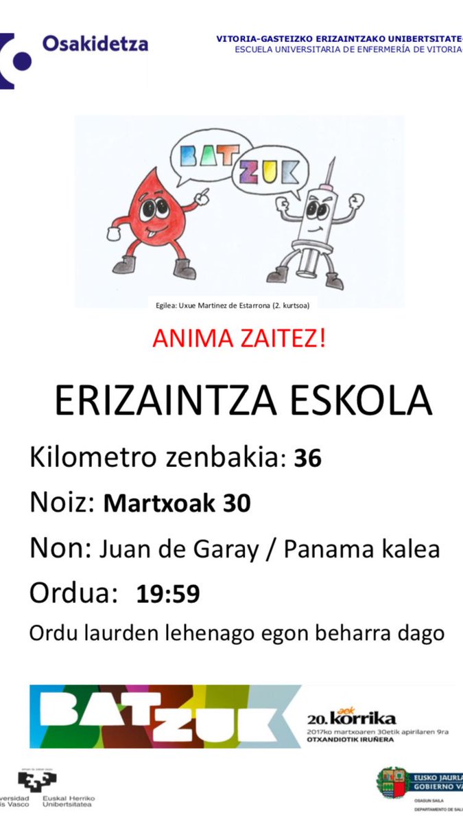 AlaitzYoldi's tweet photo. @euenfermeria @scarinanos @syuste76 @j_zaran @UlibarriAinhoa @Jaione2578  Badator korrikaaa!!!! https://t.co/xMCwNfnP1g