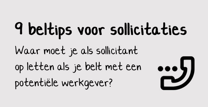 SollicitatieDr's tweet photo. Bellen met een werkgever? Lees de negen beltips van Juliette! https://t.co/lzgiSJTEYX https://t.co/iCmaLURhrD
