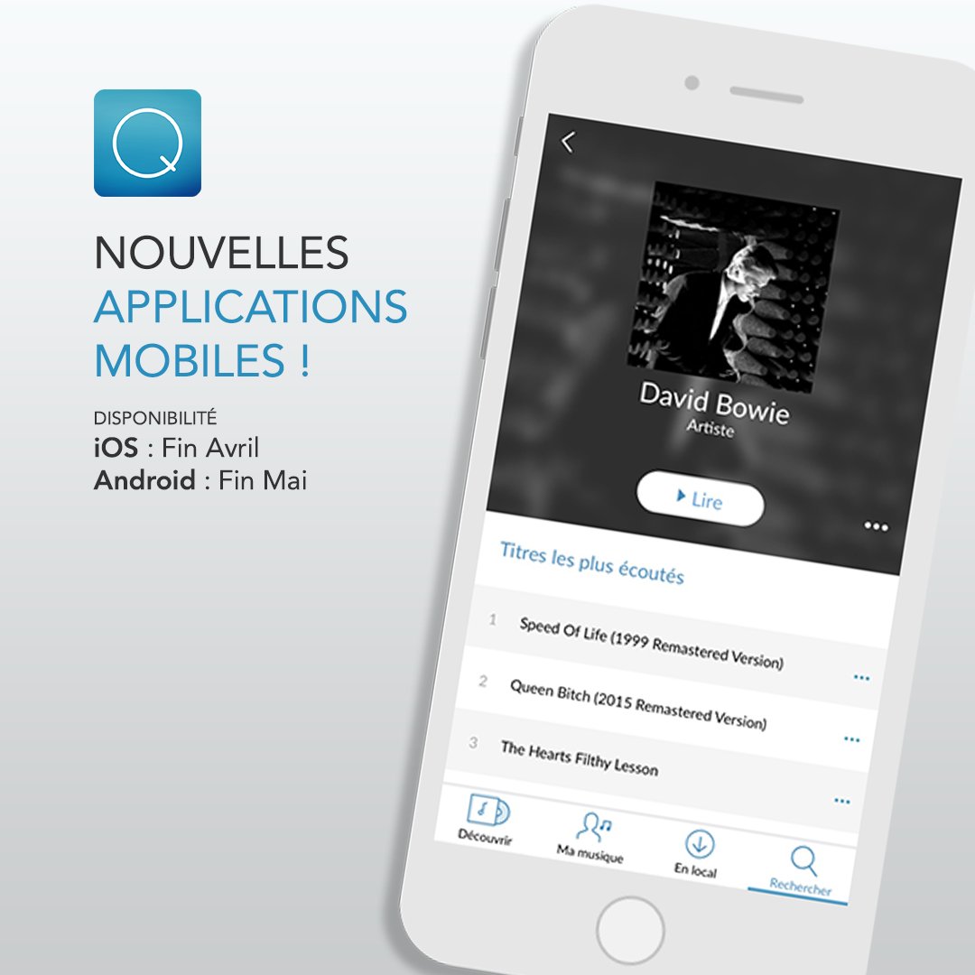 🔥 Découvrez nos nouvelles applications mobiles 📱 Pour s'adresser — encore ! — à tous les passionnés de musique #QobuzIsBack