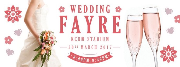 Things to do - Thursday 30th March 2017
KCOM Stadium are proud to announce this March we are holding our annual Wedding Fayre!
