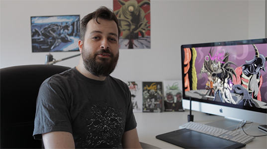 WartComic's tweet photo. Did @ammar_artist accidentally record himself while talking about a @Kickstarter ? How embarrassing! #kickstarter #crowdfunding #getpsyched https://t.co/OD77VjQvFC