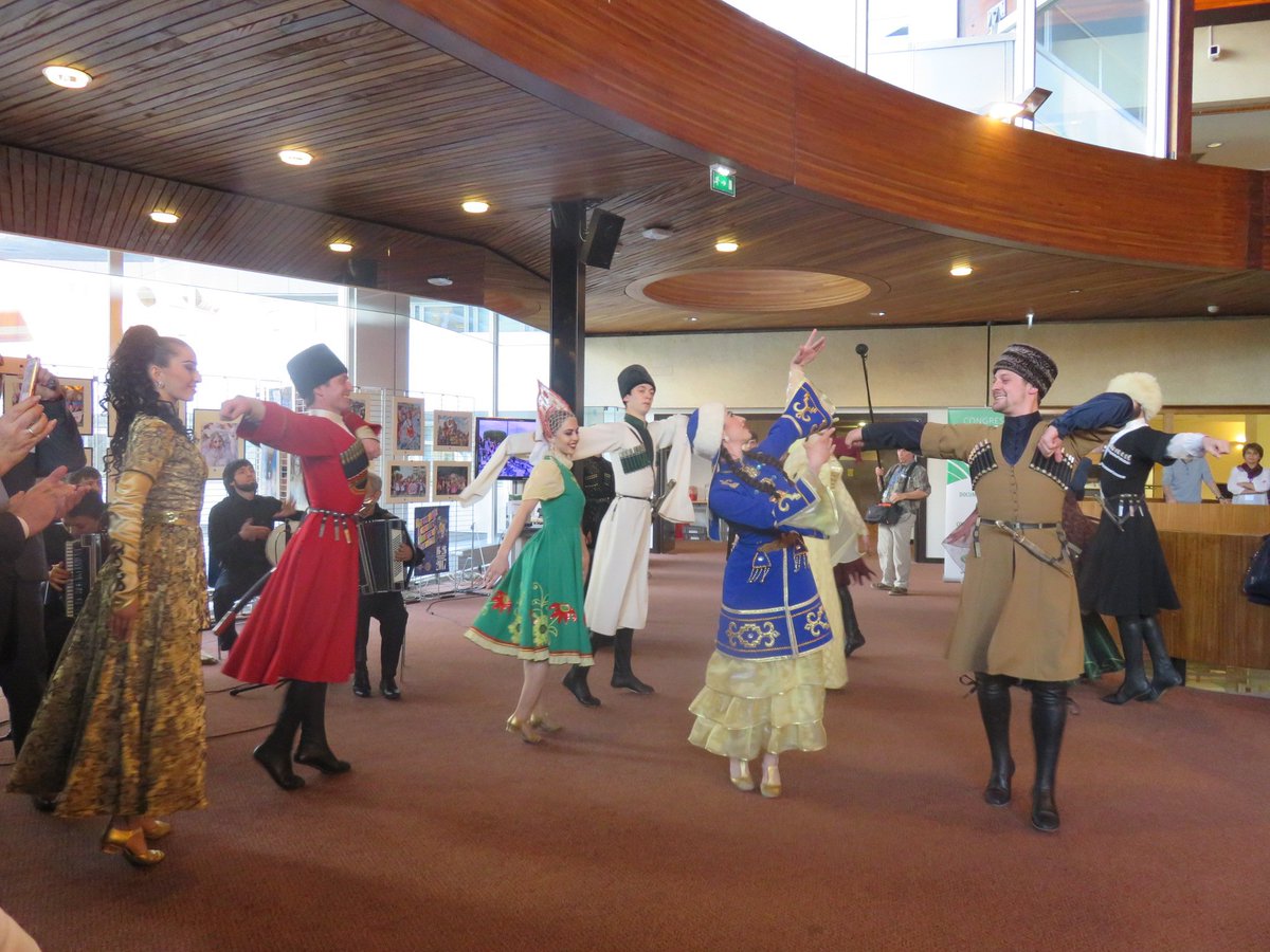 CoE_Russia's tweet photo. The artists of the State Dance Theatre of Karachay-Cherkessia performed in  dance and vocal compositions in national costumes https://t.co/lAusEyYFTK