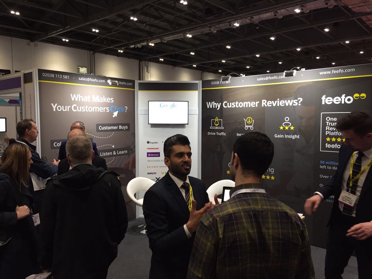 Feefo_Official's tweet photo. Day two of #UKB2B and we're raring to go! Find out how #CustomerReviews can improve your business. Visit us at stand B711. #UGC #VOC https://t.co/B7LggnSr4R