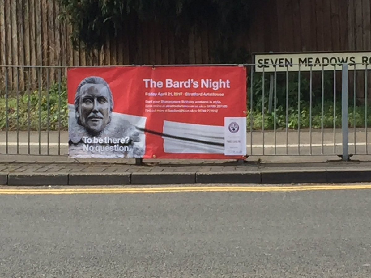 BardsNight's tweet photo. #BardsNight If you haven't seen the ads, leaflets, posters or heard the radio ads you can't miss the roadside banners. Book now. https://t.co/A79BAeANiQ