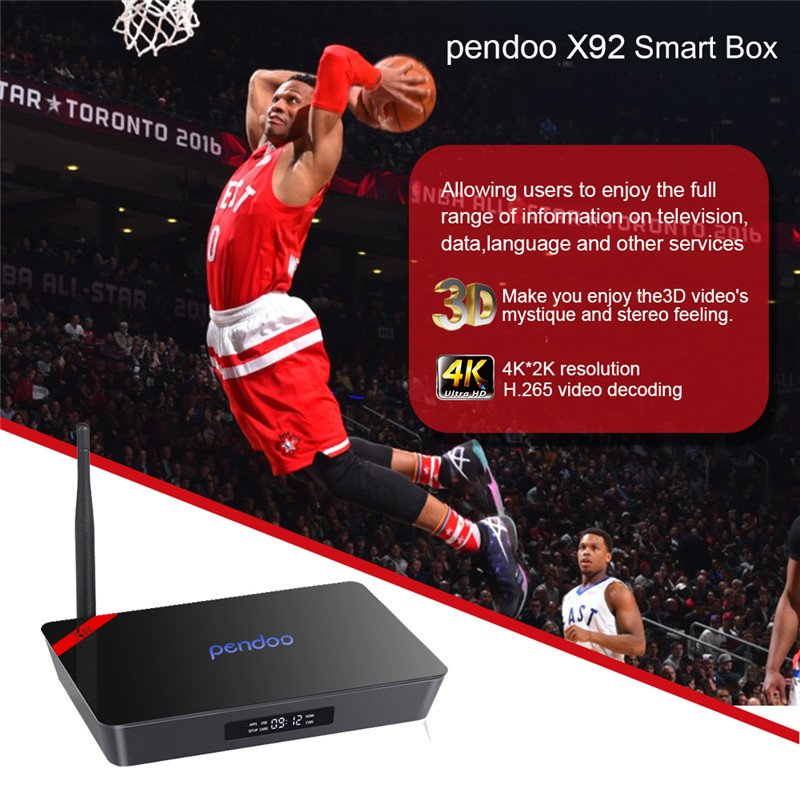 SALE_TVBOX's tweet photo. Pendoo x92 Amlogic  S912  2g 16g Octa Core Dual WiFi Android 6.0 TV Box with Kodi 17.0 Media player #Pendoo #tvbox #kodi #s912 #mediaplayer https://t.co/DWtjS88XtQ
