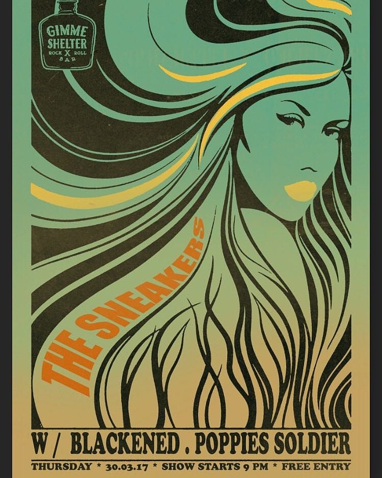 Sampai jumpa besok, Kamis 30 Maret'17, Jam 9pm Free entry @gimme_shelter_bali Jl. Lingkar Nelayan, Canggu, w/ #thesneakers #poppiessoldiers