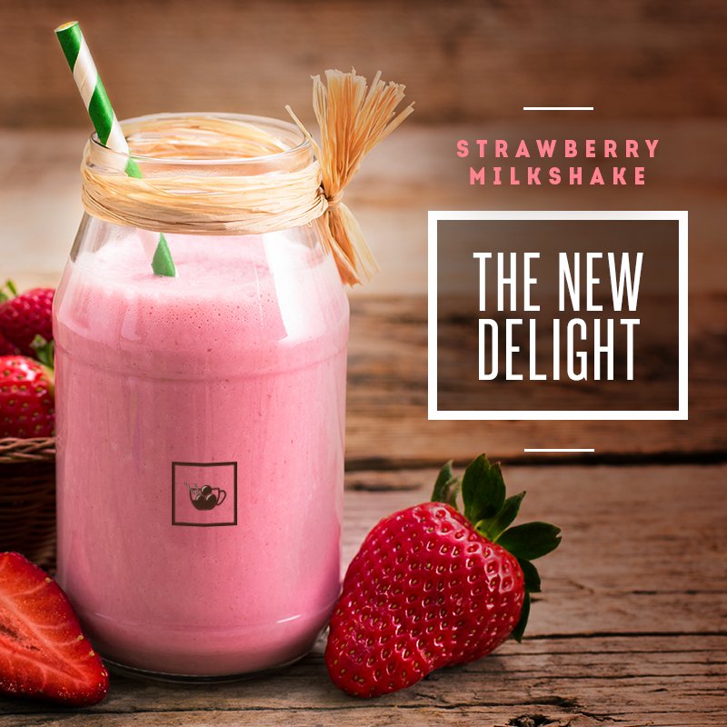 AffogatoUAE's tweet photo. Make way for the first entrant of #TheNewCollection, #Strawberry #Milkshake - The New Delight! #Desserts #Sweet #Sugar #Love #Happiness https://t.co/EY1iyowh0L