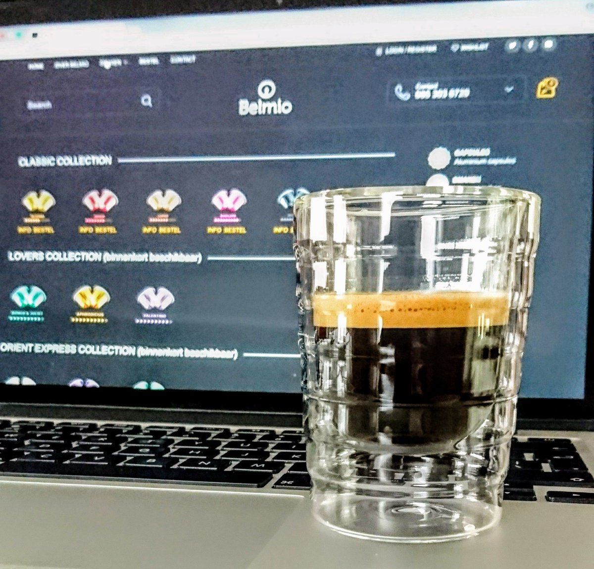 #Belmio op het #werk. Voor meer #info belmio.coffee #espresso #koffie