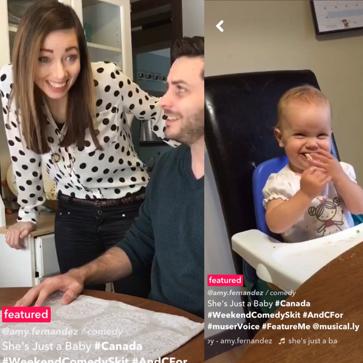 amy_fndz's tweet photo. Thank you @musicallyapp for featuring our sound today. #shesjustababy #musically #musercomedy #muservoice #comedy #amyfam #feelinggrateful https://t.co/jJcaahcuDS