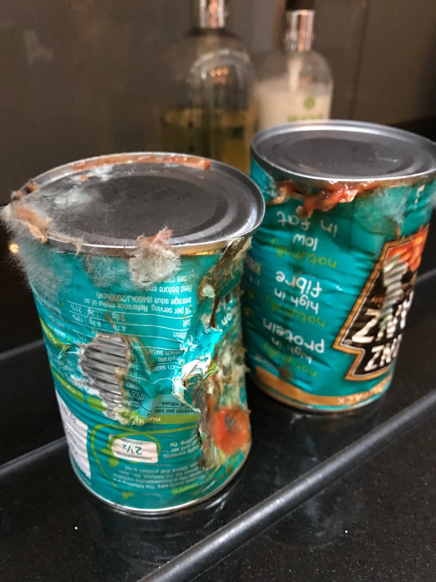 So this are the mouldy baked beans we received in our delivery of <a href="/sainsburys/">Sainsbury's</a> shopping yesterday. How did that actually happen?