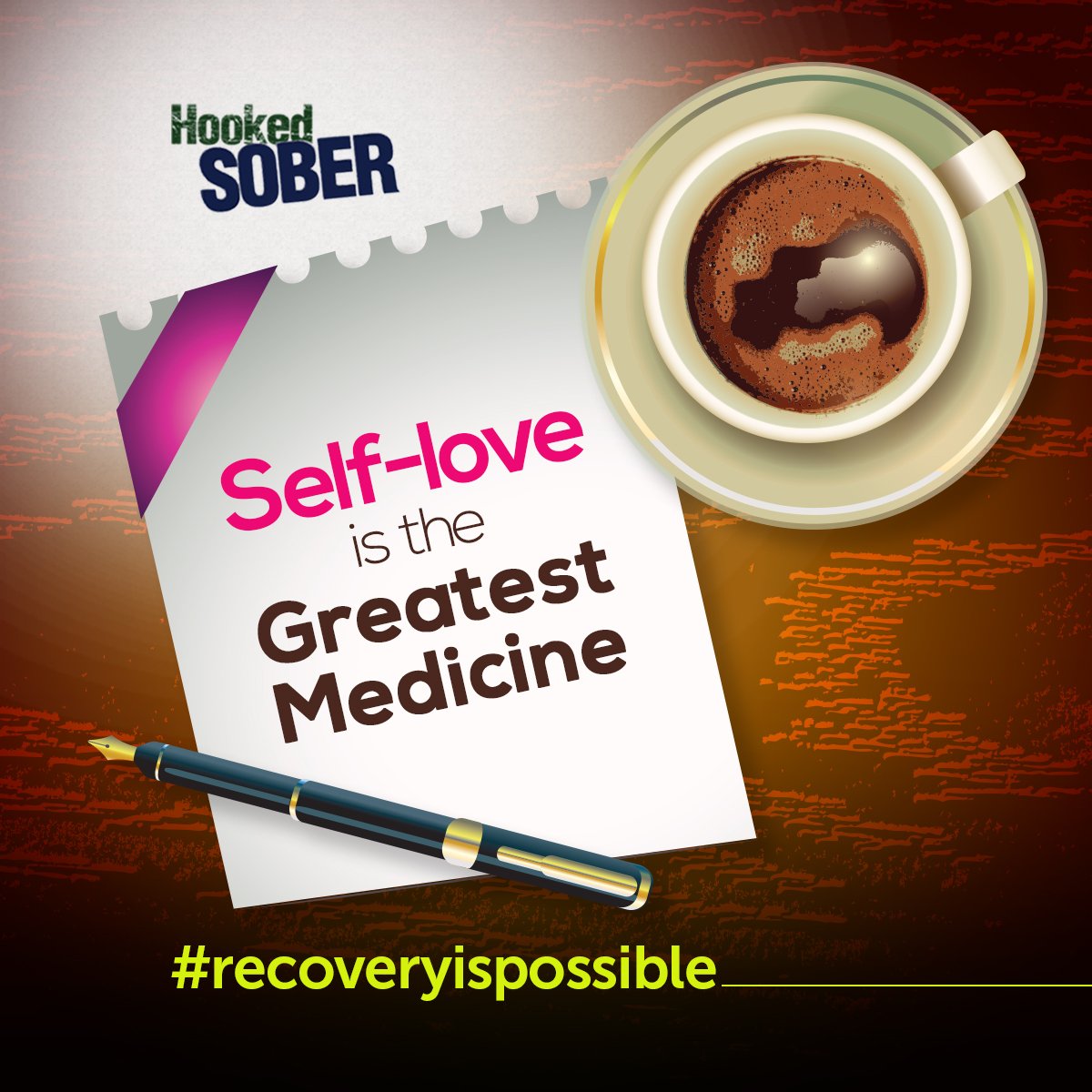 HookedSober's tweet photo. #RecoveryIsPossible: Self-love is the greatest medicine. #HookedSober #QuoteOfTheDay #MotivationalQuotes https://t.co/V0tlIsULk4