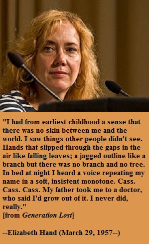 Happy birthday, Elizabeth Hand! 