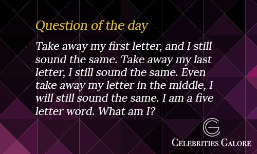 #Question of the #day!