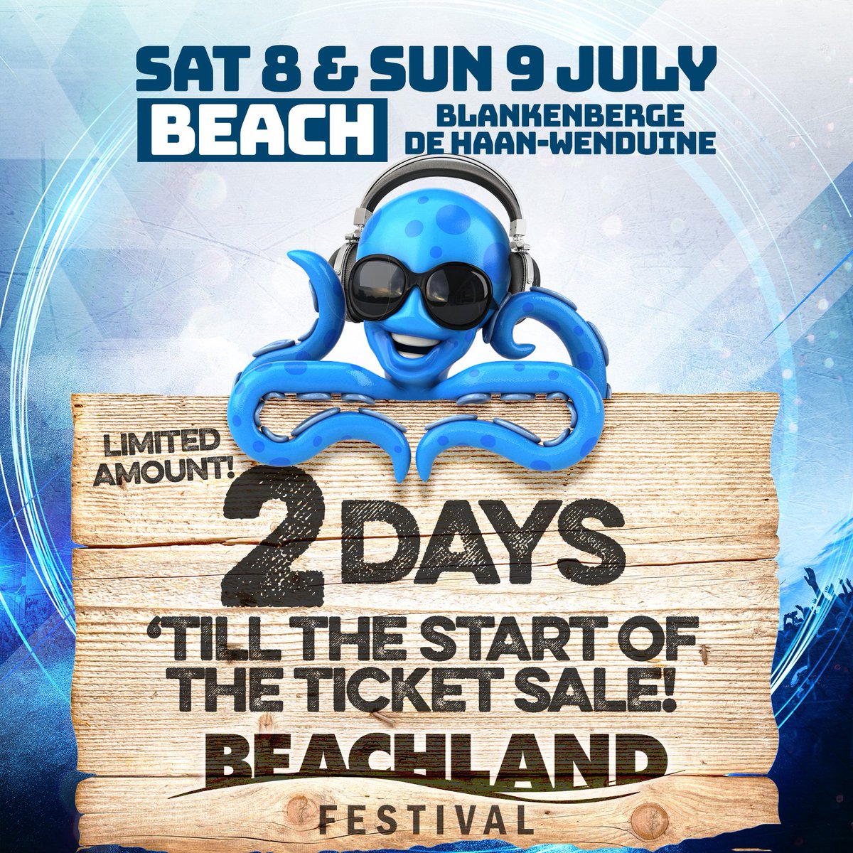 2 Days to go 'till start of the (early bird) ticketsale!
Join us on July 8 &amp; 9th!
Tickets from 31/3: goo.gl/dRVNjD