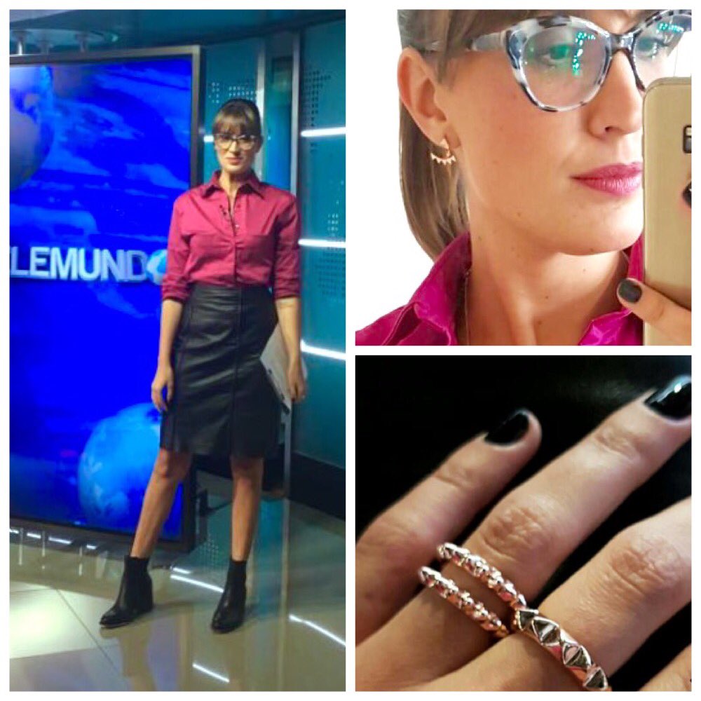 FlowerPower_FLO's tweet photo. Ayer @luciabrocal para #Telemundo.
Look completo @rotundastore accesorios @hoministudio y @PeluquerosMAGNO https://t.co/A05u7QG4Dv