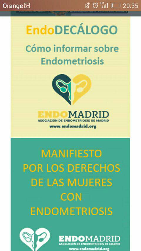 endomadrid's tweet photo. Manifiesto de derechos #pacientes con #endometriosis y decálogo de información disponibles en web https://t.co/GGdrQXJFsi #endomarch2017 https://t.co/yWTnVik8Li