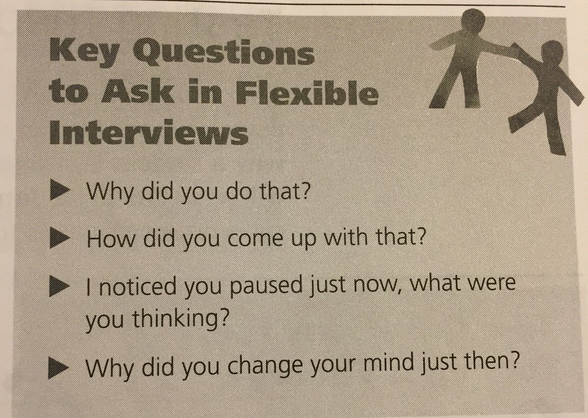 kendrewjacie's tweet image. Key Questions to ask in one on one interviews w/ S&apos;s... #SolvingforWhy (John Tapper) #mtbos #questioning
