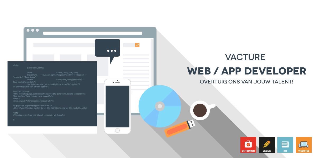 Wij zoeken een enthousiaste collega!
 
Fulltime (junior) Web en App Developer

Volledige beschrijving: 
aalsmeer.nu/vacature