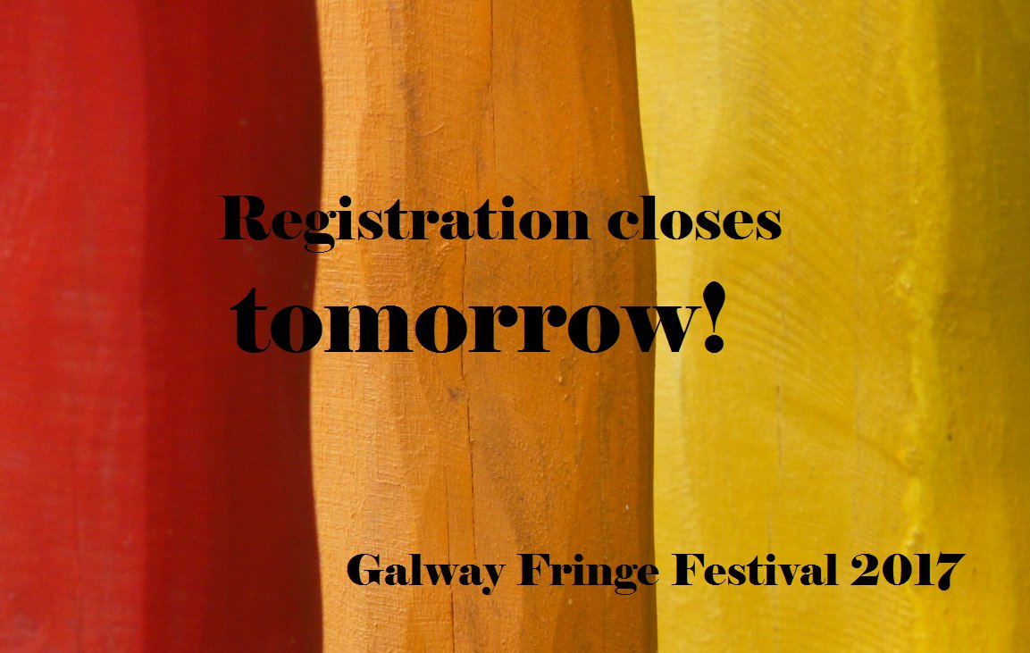 GalwayFringe's tweet photo. Applications are flying in! Be sure to be part of the Galway Fringe Festival 2017
Apply here --> https://t.co/VbktSRCQQn https://t.co/dtQFBl2wQr
