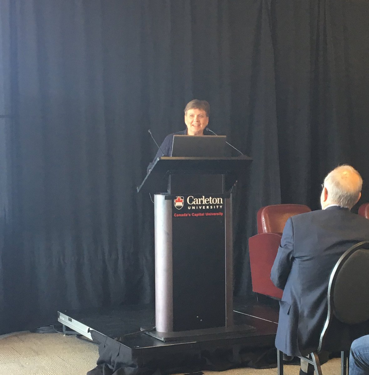 olgabaysal's tweet photo. Shirley Mills from Mathematics/Statistics talks about her research projects including hockey analytics #DataDay4 @Carleton_U https://t.co/jDrYejQrTS