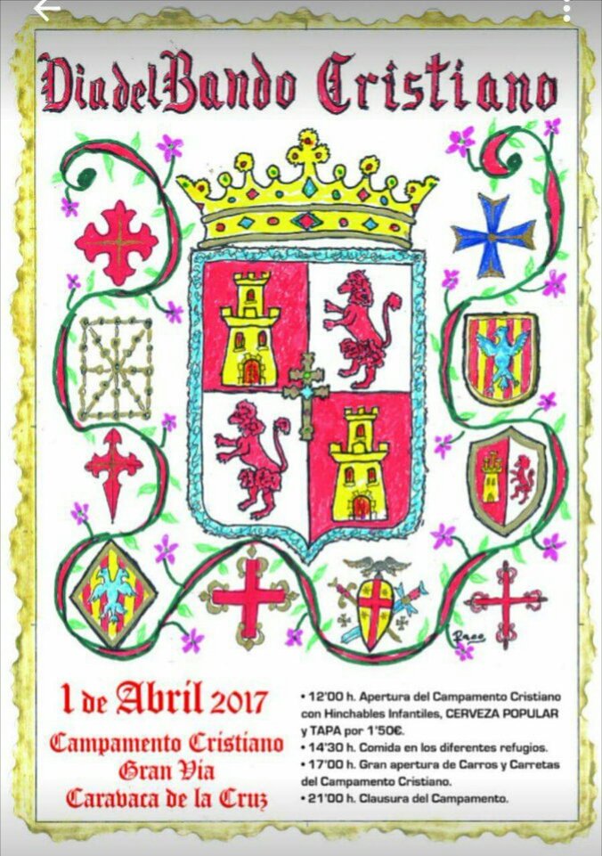 mnaragoneses's tweet photo. Este sábado 1 de abril, #diadelcristiano en #caravacadelacruz #UNDEF #morosycristianos #caravaca2017 #AñoJubilar2017 #bandocristiano https://t.co/ylKJPo8hzR