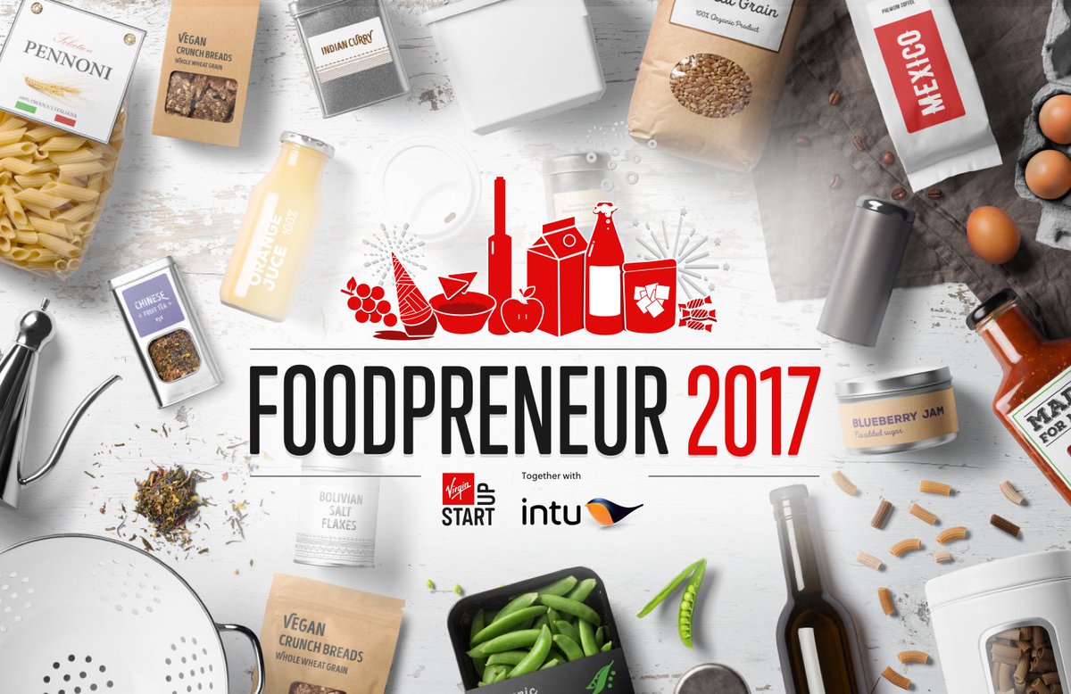 VirginStartUp's tweet photo. We've partnered with @intu to bring back the raddest competition for food/drink startups! #VirginFoodpreneur is OPEN https://t.co/PBKNG2MMun https://t.co/ONlUisMtlt
