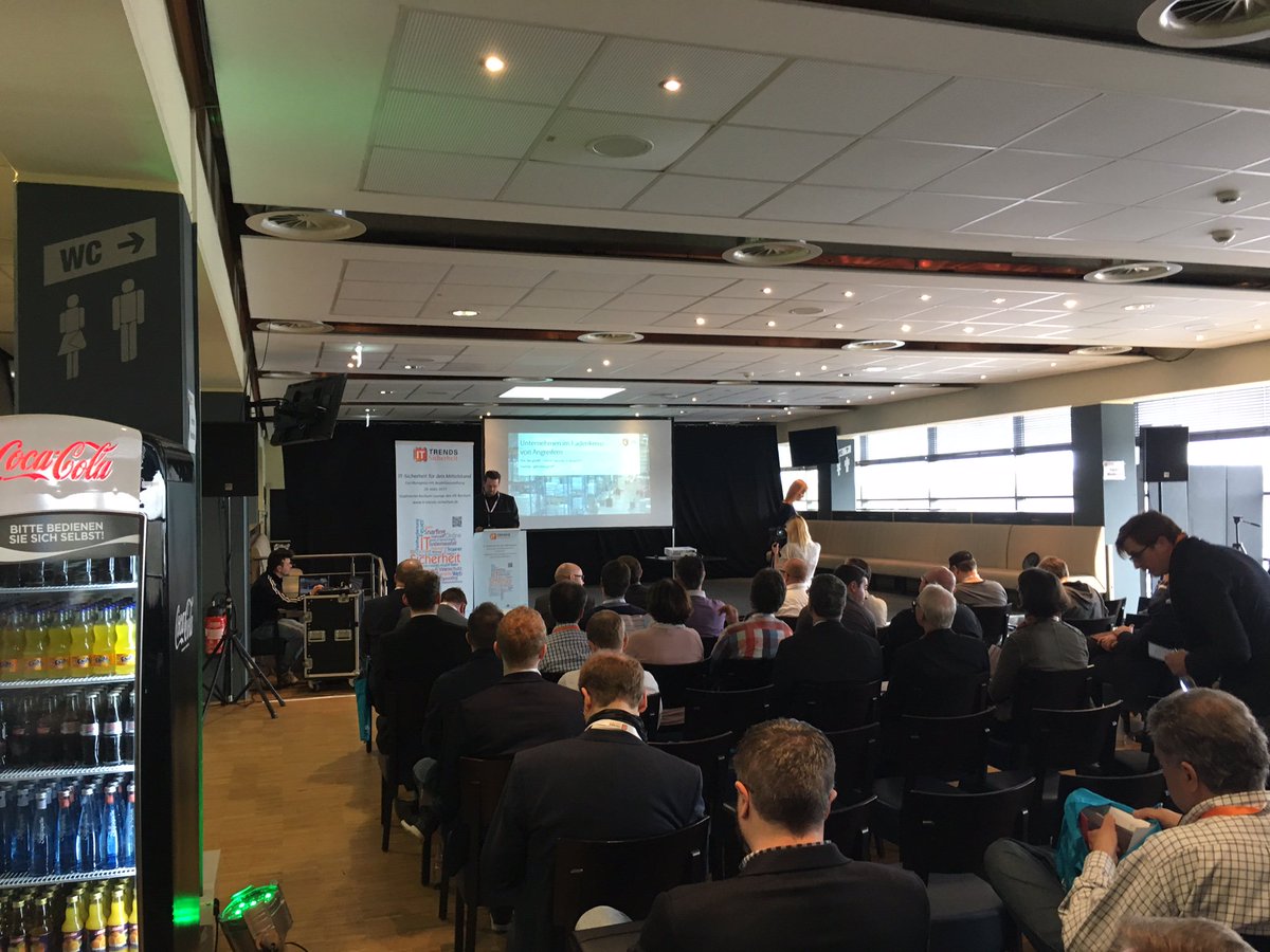 GDATA's tweet photo. 13. IT-Trends #Sicherheit 2017 im #Ruhrstadion des @VfLBochum1848eV . Mit @timberghoff über Cyberangriffe auf Unternehmen. https://t.co/0JgAHXcN2c