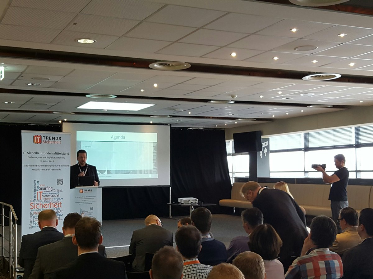 GDATA's tweet photo. 13. IT-Trends #Sicherheit 2017 im #Ruhrstadion des @VfLBochum1848eV . Mit @timberghoff über Cyberangriffe auf Unternehmen. https://t.co/0JgAHXcN2c
