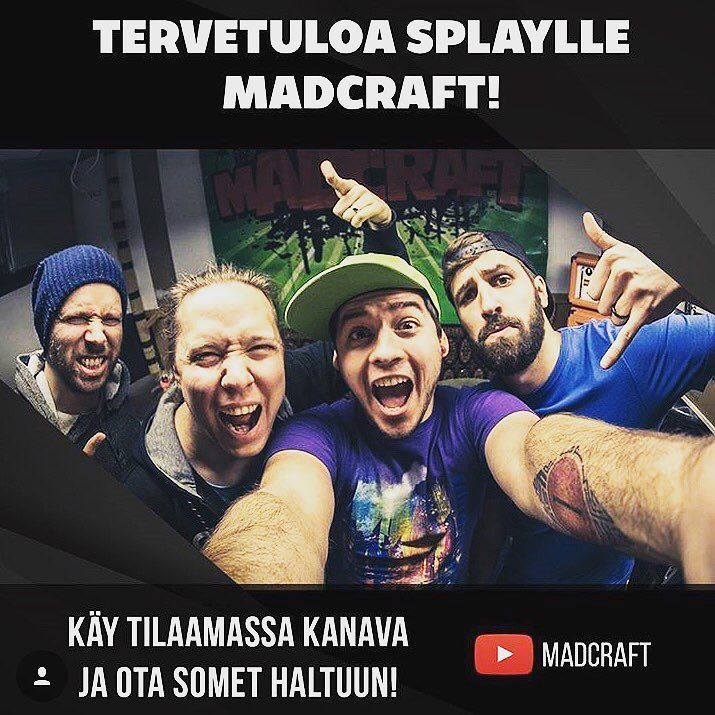 WorldOfMadCraft's tweet photo. YouTube action incoming! We are now signed to @splaysuomi with our YouTube channel. Go check the channel out and s… https://t.co/H1Io8UxR8U https://t.co/utQ0V5Vuip