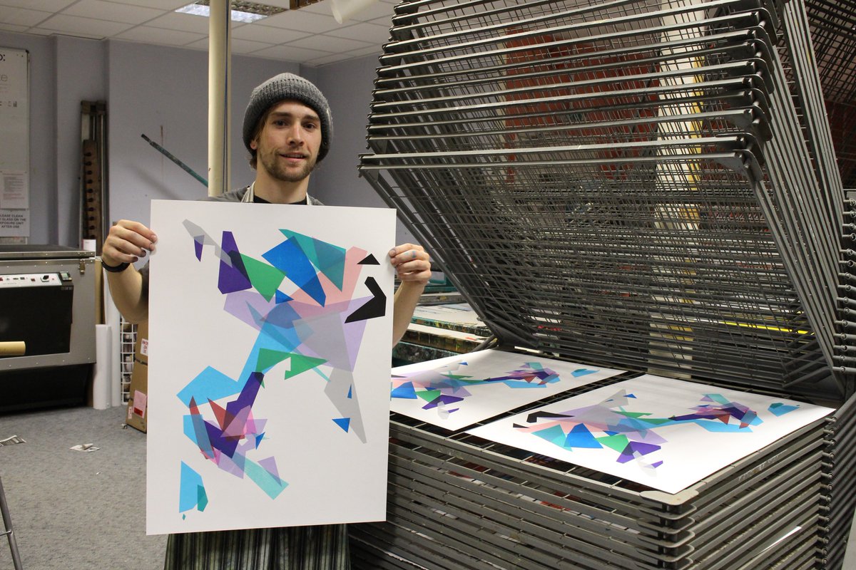 RowanASiddons's tweet photo. Hey! This is what I've been getting up to on my Residency with @neo_artists ... #Printmaking #Print #Artwork #Screenprint #Atchitecture #Art https://t.co/PvurEJ8xui