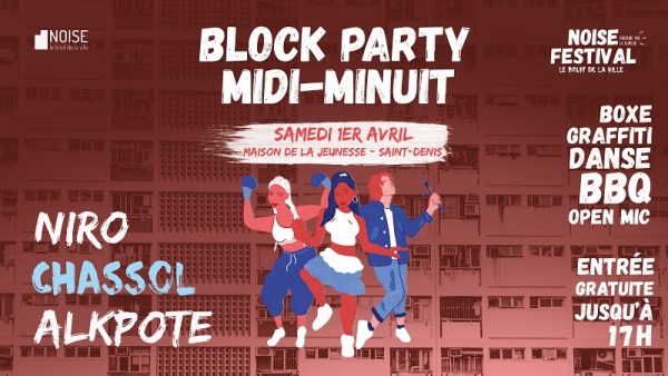 Retrouvez nous ce Samedi à partir de 12h au village associatif du Festival Noise à la Maison de la jeunesse de Saint-Denis! 
Show some love!