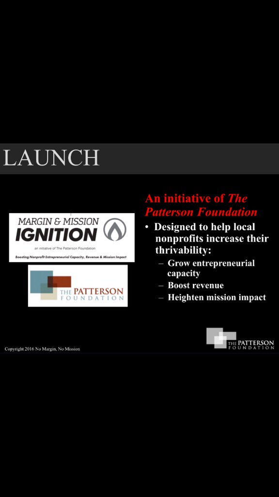 DebraMJacobs's tweet photo. "Nonprofit" is a tax status, not an operating model 4 mission impact #TPFMarginMisson https://t.co/m67zlWJ1sB