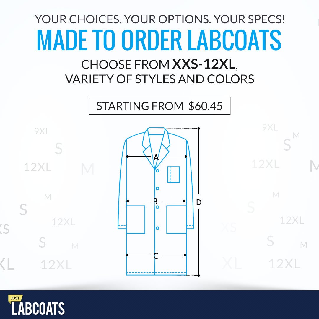 Justlabcoat's tweet photo. Your Choices.Your Options
Choose from XXS- 12XL
In many colors &amp; Styles
Starting From $60.45
#MadeToOrder #Labcoats
#JustLabcoats https://t.co/pHKwspxxsl