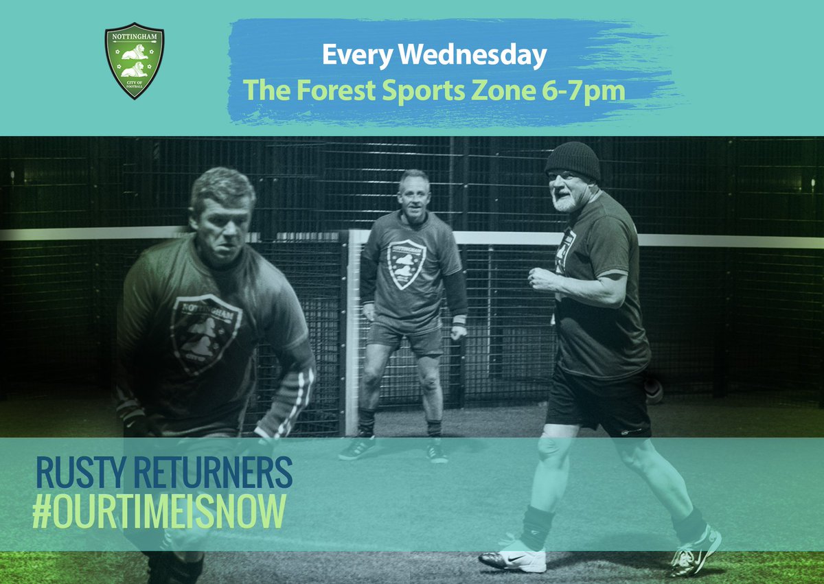 Fancy getting back into football?Are you 40+ &amp; male? Then get along to Rusty Returners, from 6-7pm.