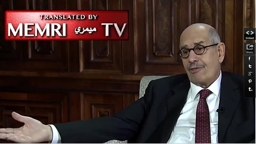 MEMRI_Spanish's tweet photo. #ElBaradei: Árabes carecen de libertad, conocimiento e igualdad; Tensiones son iguales a guerras del siglo 17 https://t.co/SSpcZcfOi0 https://t.co/LqJf9zbHwN