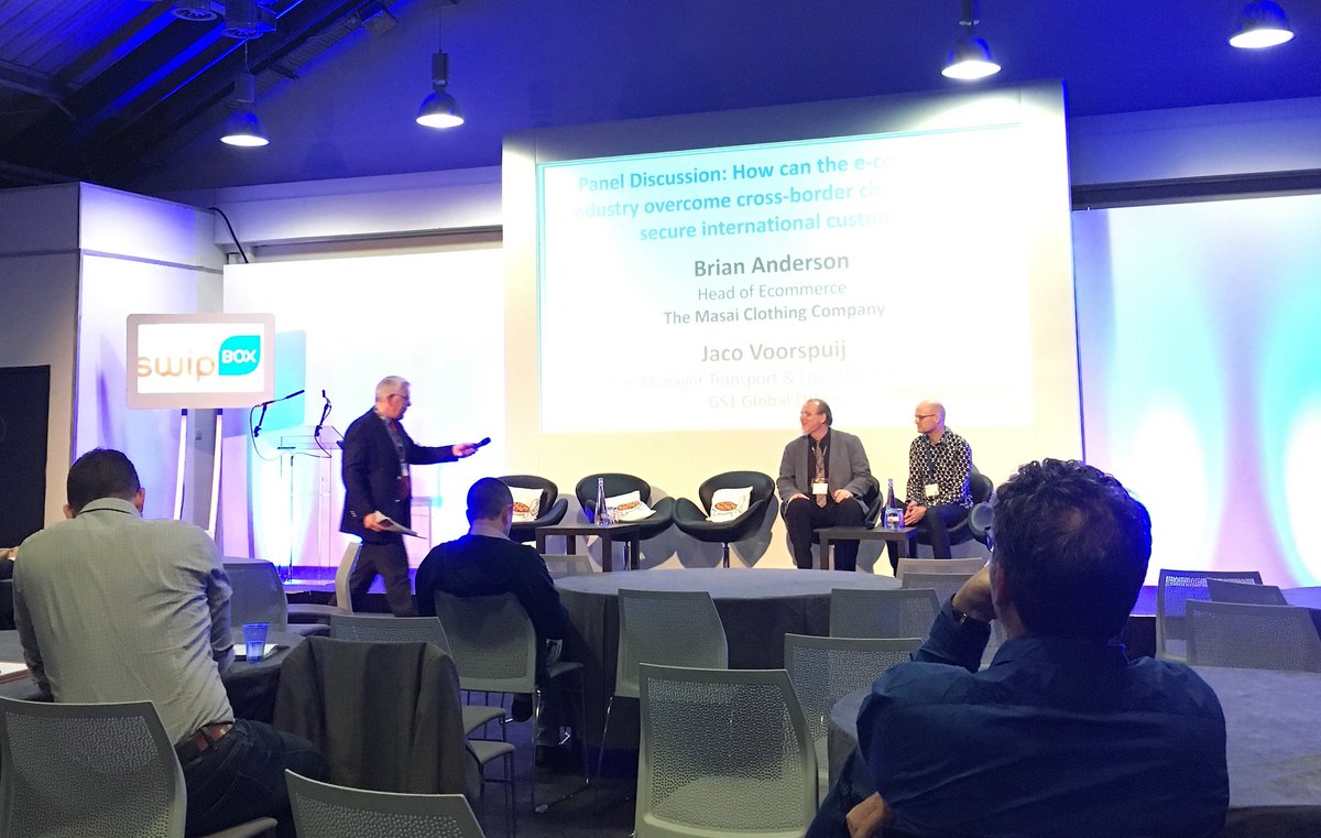 parcelly's tweet photo. 'It's hard for a small firm to meet the varying customer expectations' B Anderson Head of Ecom The Masai Clothing Company #homedeliveryconf https://t.co/DUo2996yRs