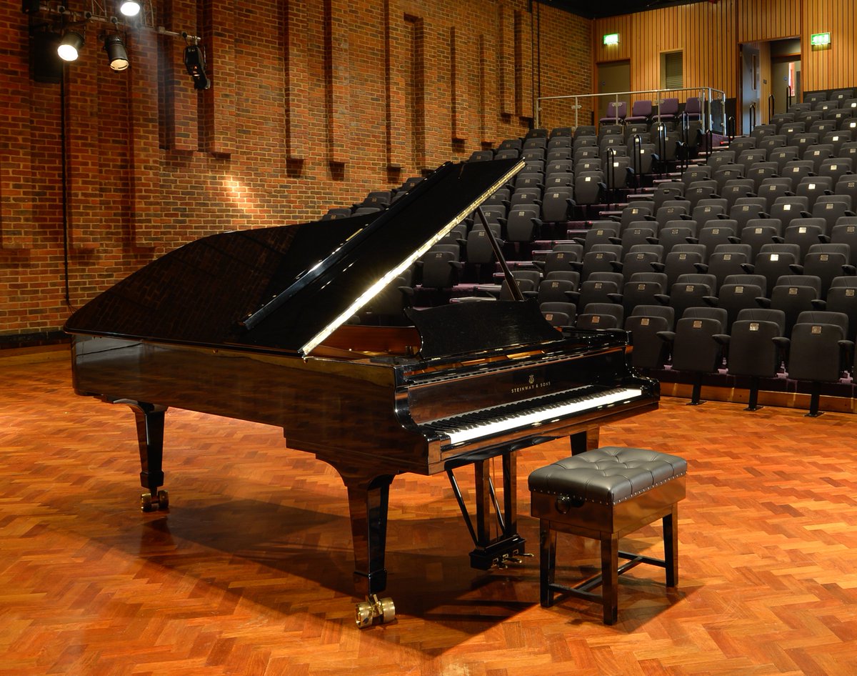 ArtsUniSouth's tweet photo. It's #InternationalPianoDay, so here's arguably the most beautiful #piano in #Southampton ... @TurnerSims' Steinway Model D! https://t.co/4wgguRTkbA