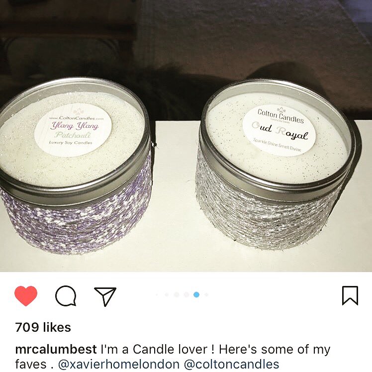 Coltoncandles's tweet photo. @CalumBest is loving his Colton Candles goodies! We have lots of fragrances that would suit the man in your life #fathersday #celebfans https://t.co/l0EFB5M9bx