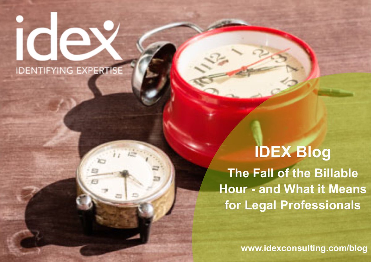 IDEX_Legal's tweet photo. NEW BLOG: Sion Evans from our Legal team,discusses how the fall of the billable hour may impact #Legal Professionals https://t.co/vmHDlGw1sg https://t.co/mZRA1Py6yP