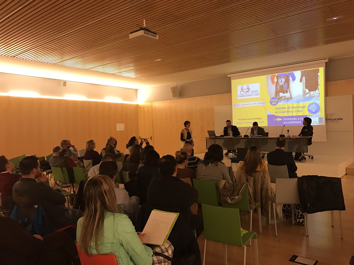 equalitasvitae's tweet photo. @cocemfecyl presenta su guía de #CaminodeSantiagoAccesible en @CyLesVida dentro de las jornadas de formación #openuproutes https://t.co/jpMUwyGV5k