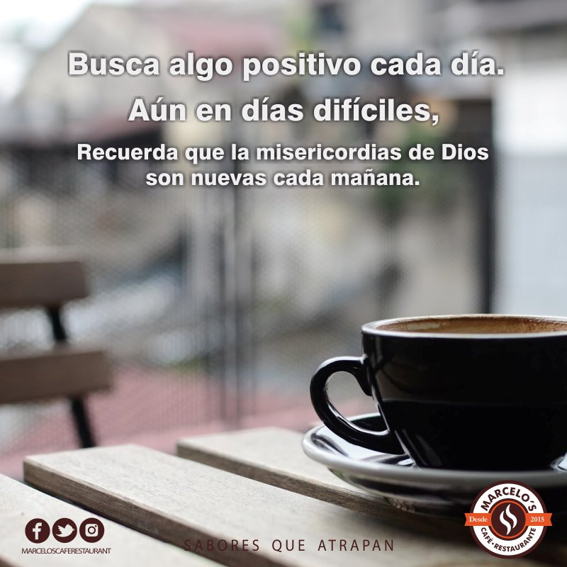 marceloscafe's tweet photo. Esperamos que tengas un bonito día... #MarcelosCafeRestaurant #SaboresQueAtrapan https://t.co/zixyf3E5ux