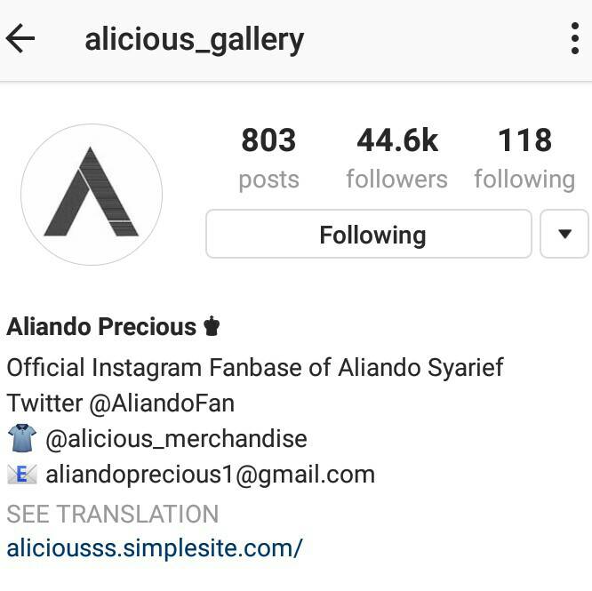 Official instagram alicious