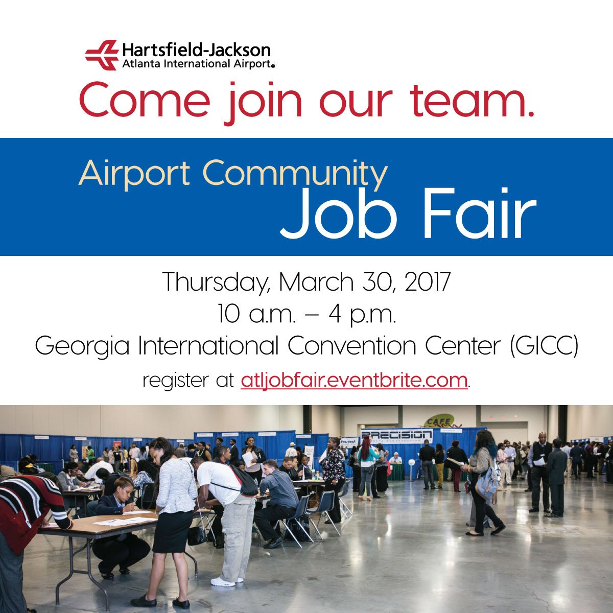Tomorrow: Airport Community #Job Fair! It's not too late to become part of the team at the world's busiest airport. atljobfair.eventbrite.com
