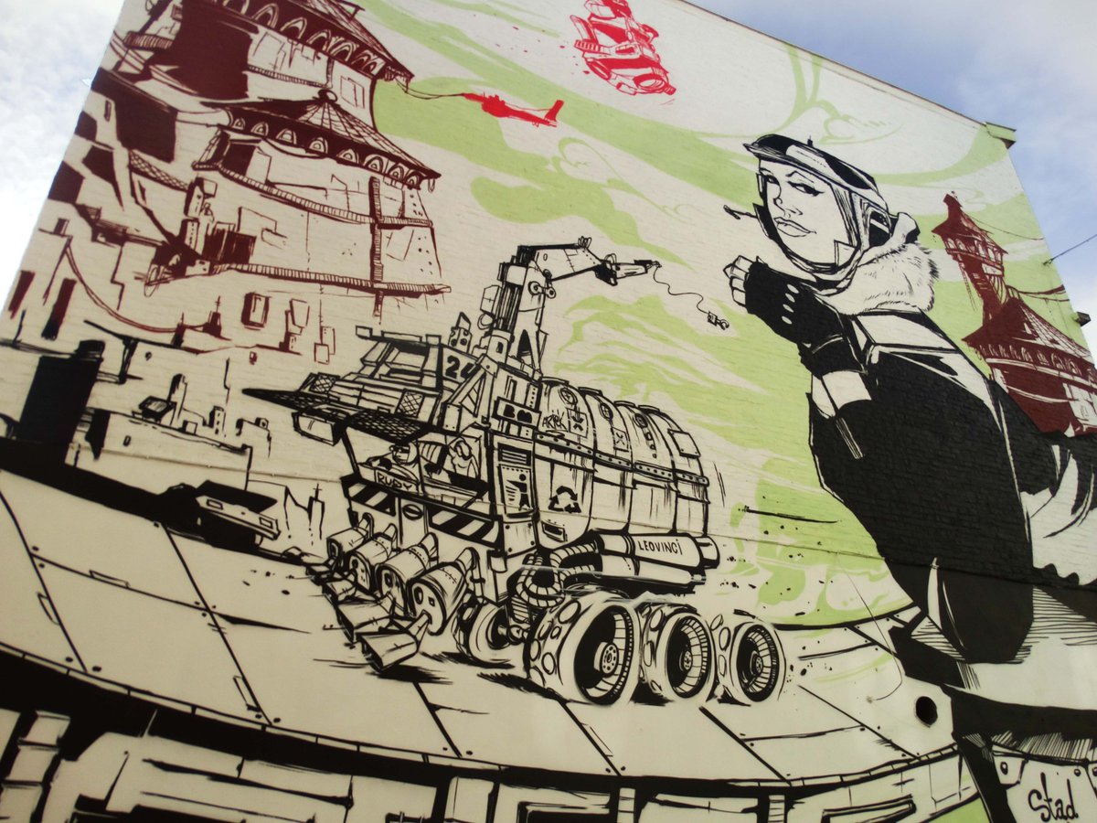 Art_mural's tweet photo. #Gand #belgique #Streetart  fresque de #MrMong  + ici  : https://t.co/IdVj4cWom7 https://t.co/t1JHL64sik