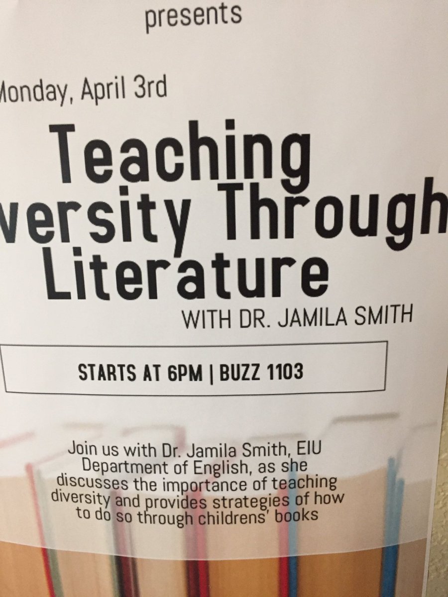 A wonderful opportunity at <a href="/eiu/">#EIU</a>! Thanks, <a href="/eiu_sea/">EIU SEA</a> &amp; <a href="/EIUEnglish/">EIU English Dept.</a>! #ncte #elemchat #engchat <a href="/ILReadCouncil/">IL Reading Council</a> &amp; <a href="/ncte/">National Council of Teachers of English (NCTE)</a>, how about a retweet? :)