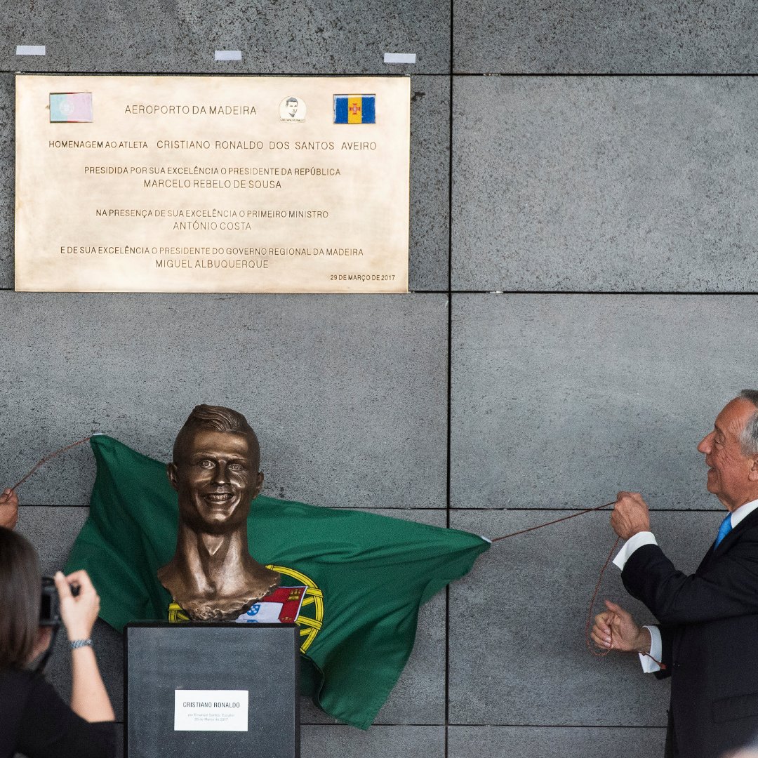 FootySuperTips's tweet photo. This has been unveiled at the Cristiano Ronaldo Airport in Madeira... https://t.co/Ulm9itfc3Q