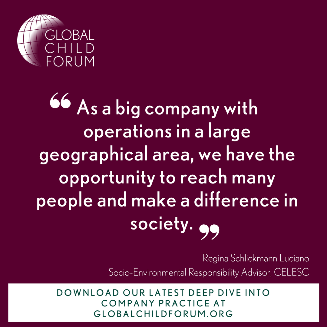 GCForum's tweet photo. Want to know how one of Brazil's largest utilities company respects #childrights? Read our latest! https://t.co/zeZlNLLxDP #gcfSAM https://t.co/q7fgvbaXJf