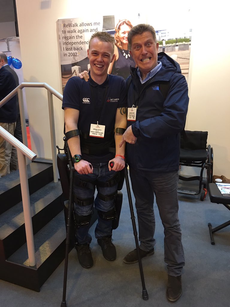 JonnyMGould's tweet photo. @Hambofoundation @spencerwatts69 Such a special day. There to see Spencer Watts (Hambo Foundation) receive his legs. Inspirational #legend https://t.co/MtKeuAtXEJ
