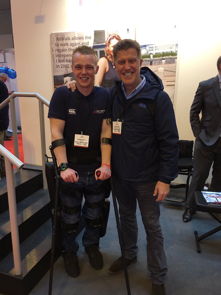 JonnyMGould's tweet photo. @Hambofoundation @spencerwatts69 Such a special day. There to see Spencer Watts (Hambo Foundation) receive his legs. Inspirational #legend https://t.co/MtKeuAtXEJ